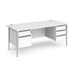 Contract 25 H-Frame desk 2&3d ped