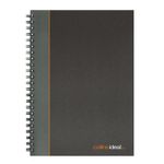 Collins A4 Wiro Manuscript Book Blk/Gry