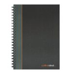 Collins A4 Wiro Manuscript Book Blk/Gry