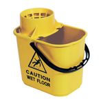 Mop Bucket Wringer 15Lt Yellow Sm15Yl