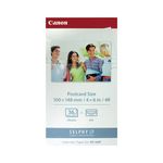 Canon Ink Postcard Paper Set 4X6In Pk36