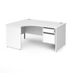 Contract 25 panel leg LH erg desk 2d ped