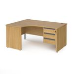 Contract 25 panel leg LH erg desk 3d ped