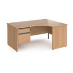 Contract 25 panel leg RH erg desk 2d ped