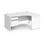 Contract 25 panel leg RH erg desk 2d ped