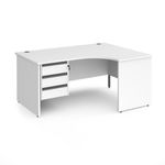 Contract 25 panel leg RH erg desk 3d ped