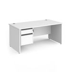 Contract 25 panel straight desk 2d ped