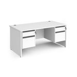 Contract 25 panel straight desk 2&2d ped