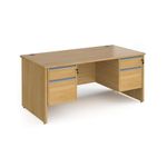 Contract 25 panel straight desk 2&2d ped