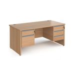 Contract 25 panel straight desk 2&3d ped