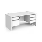 Contract 25 panel straight desk 2&3d ped