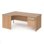 Contract 25 panel leg LH erg desk 2d ped