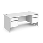 Contract 25 panel straight desk 2&2d ped