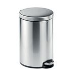 Durable Round Ssteel Pedal Bin 12L