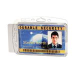 Durable Dual Proximty Card Hldr Pk10