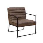 Decco faux leather lounge chair