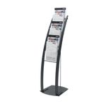 Deflecto Contemp Floor Stand 6 Pckt Blk