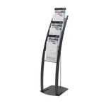 Deflecto Contemp Floor Stand 6 Pckt Blk