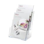 Literature Holder A4 3Tier Clear 77301