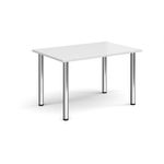 Rectangular radial leg meeting table