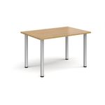 Rectangular radial leg meeting table