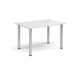 Rectangular radial leg meeting table