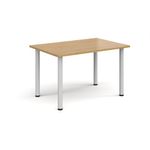 Rectangular radial leg meeting table