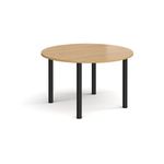 Circular radial leg meeting table