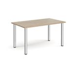 Rectangular radial leg meeting table