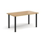 Rectangular radial leg meeting table