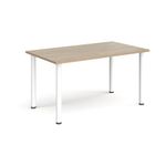 Rectangular radial leg meeting table