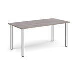 Rectangular radial leg meeting table