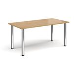 Rectangular radial leg meeting table