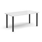 Rectangular radial leg meeting table