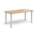 Rectangular radial leg meeting table