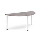 Semi circular radial leg meeting table