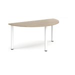 Semi circular radial leg meeting table