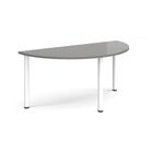 Semi circular radial leg meeting table