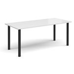 Rectangular radial leg meeting table