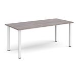 Rectangular radial leg meeting table