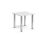 Rectangular radial leg meeting table