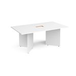 Arrow head rect power ready bdroom table