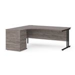 Maestro 25 Left Hand Ergo Desk With Ped