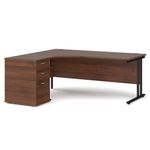 Maestro 25 Left Hand Ergo Desk With Ped