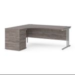 Maestro 25 Left Hand Ergo Desk With Ped