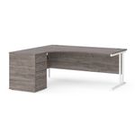 Maestro 25 Left Hand Ergo Desk With Ped