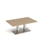 Eros rect coffee table twin uprights