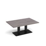 Eros rect coffee table twin uprights