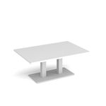 Eros rect coffee table twin uprights