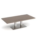 Eros rect coffee table twin uprights